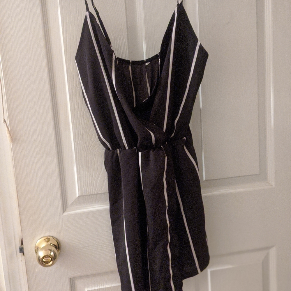 Black and White romper (scort style)